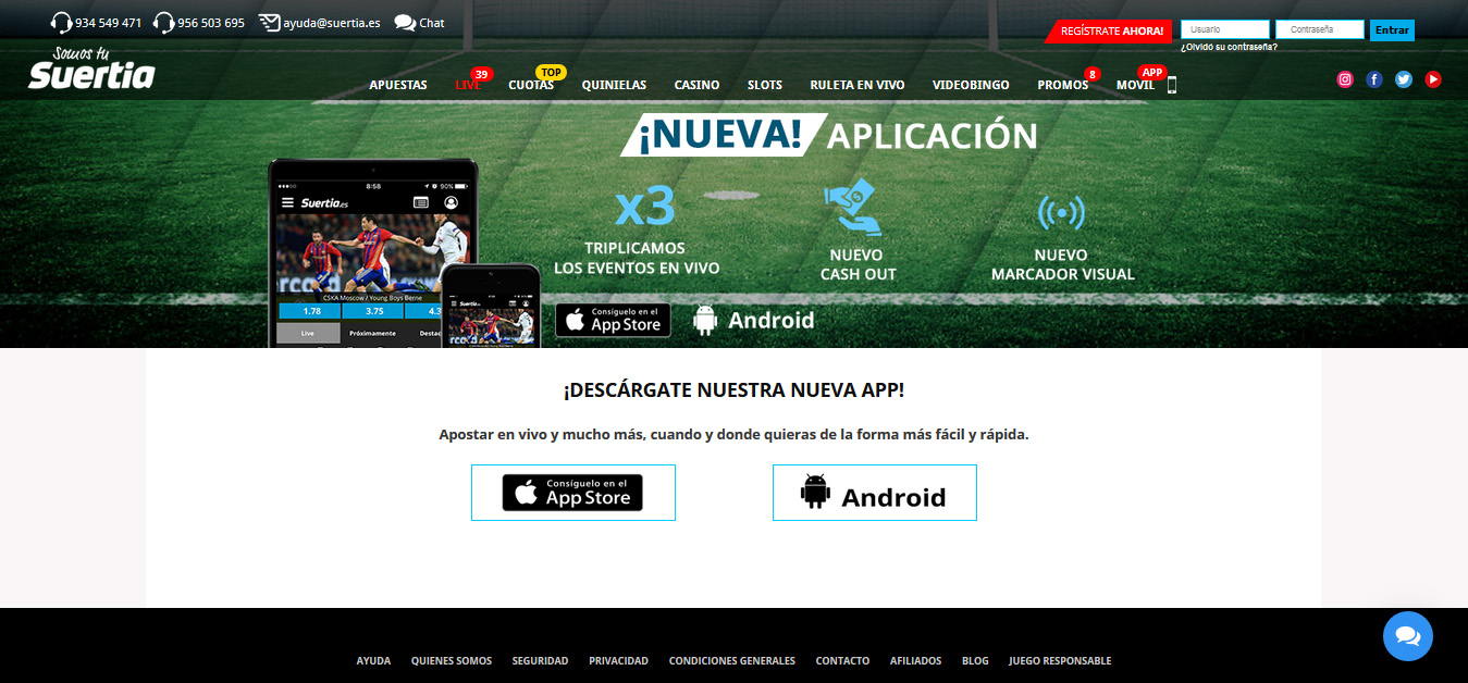 App movil Suertia