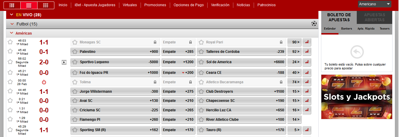Caliente apuestas fútbol directo