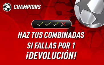Sportium devolución fallo 1 resultado combinada Champions League