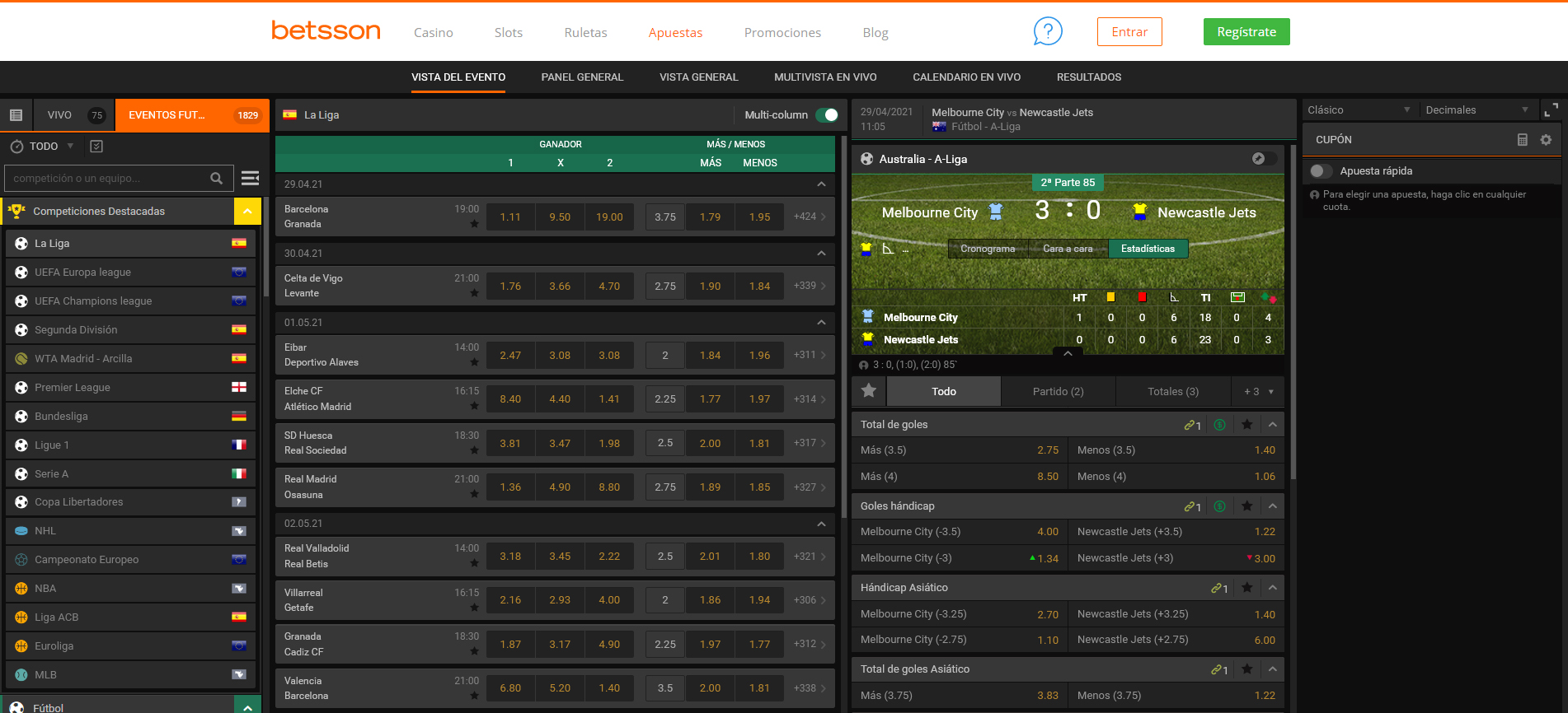 Betsson apuestas deportivas