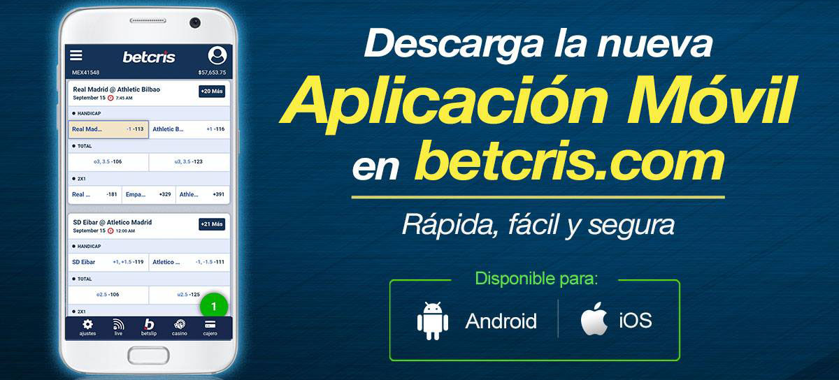 Betcris app - Descargar Betcris apk - Aplicacion Oficial Gratis