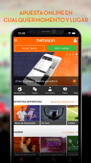 APP celular Betsson Peru