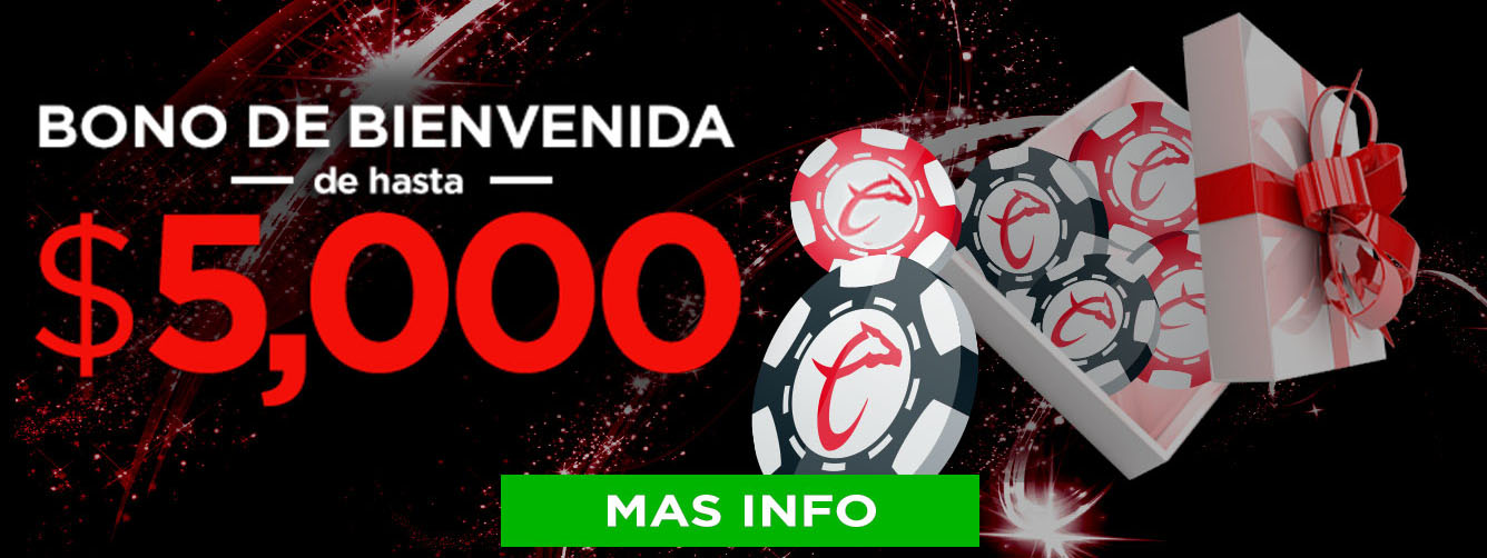 Bono Bienvenida Caliente Casino 5,000 MXN