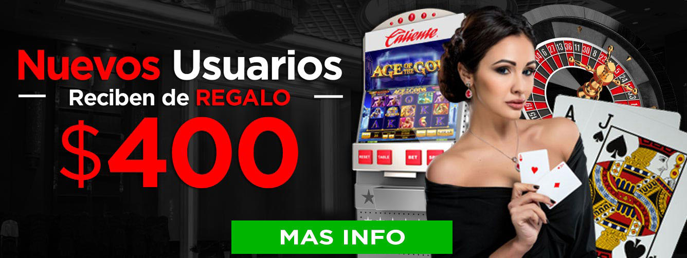 Bono Registro $400 MXN Caliente Casino