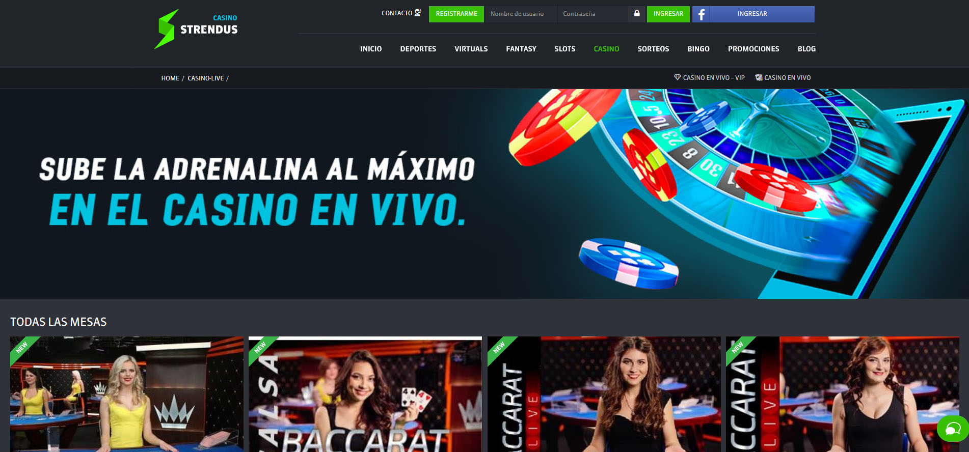 Strendus casino México