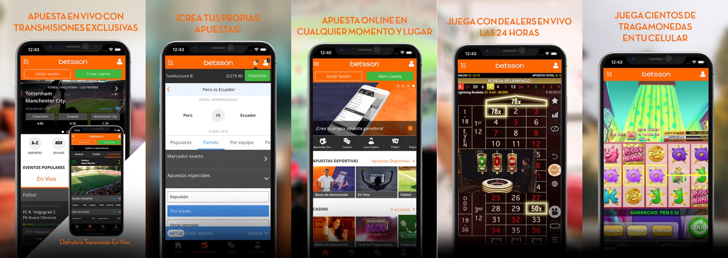 app Betsson Perú