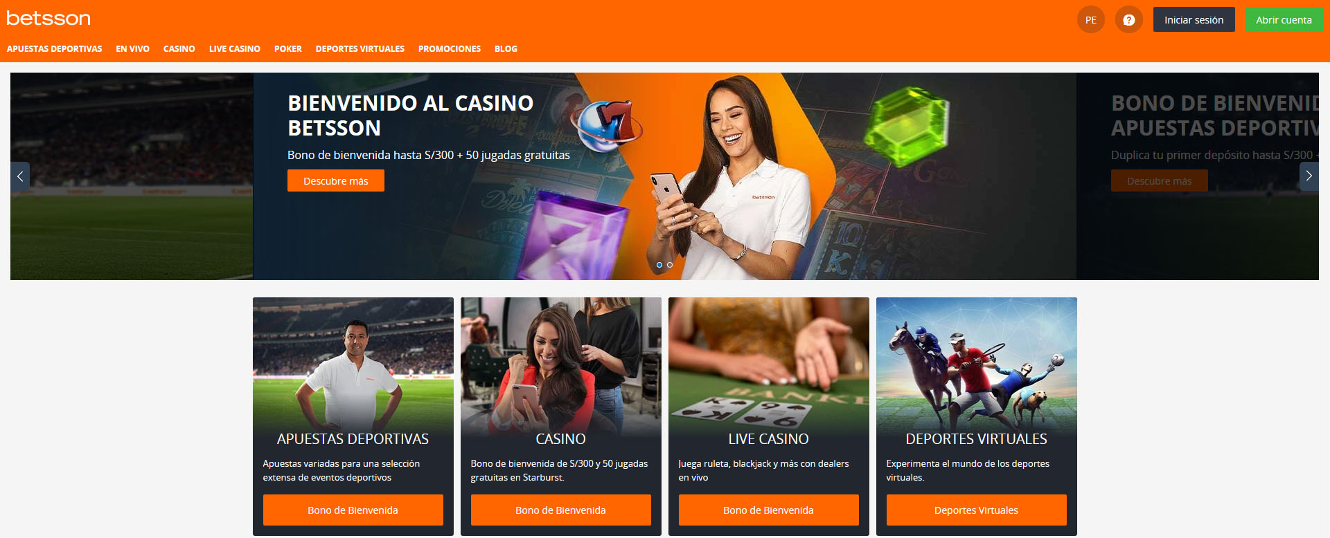 Betsson casino Perú